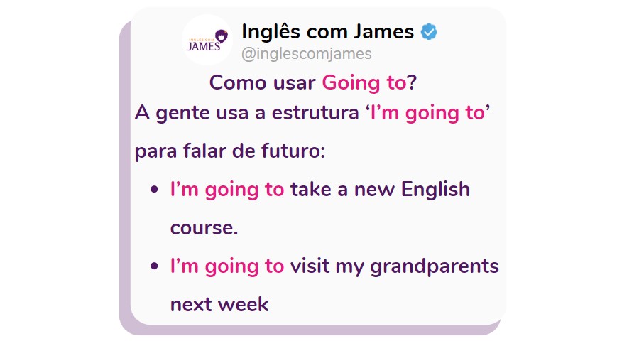 Futuro simples em inglês: Como usar going to na forma afirmativa