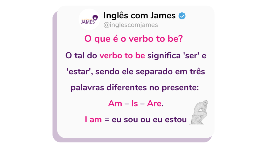 Inglês básico: o famoso verbo “to be”